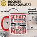 Valentinstag Tasse Geschenk für Ihn Sie Männer Für Paare Freundin Geschenkidee Kaffee-Becher Liebe Schatz Ich Hab Versucht Für Dich Das Geschenk Zu Finden Aber Du Hast Ja Bereits Mich Lustiger Spruch Rot Trendation