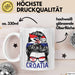 Croatia Tasse Geschenk Für Kroatische Frau Heimat Kroatien Kaffee-Becher Geschenkidee Weiß Trendation