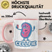 Biologe Tasse Geschenk Cellfie Wissenschaft Geschenkidee Rosa Trendation