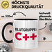 IT Programmierer Tasse Geschenk Blutgruppe C++ Spruch Trendation