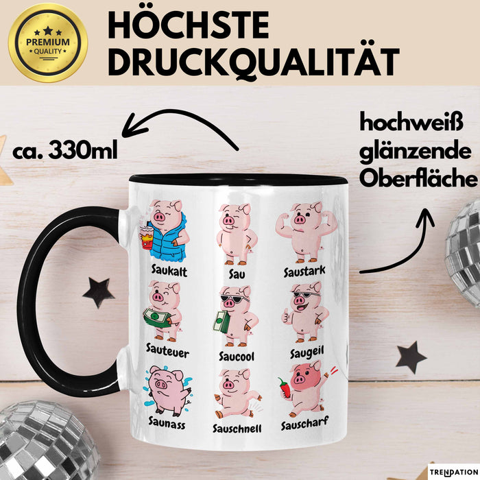 Schweinebauer Schweine Tier Tasse Geschenk Lustige Geschenkidee Spruch Arten Von Schweinen Trendation