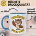 Eule Tierliebhaber Tasse Geschenk Lustige Geschenkidee Spruch Verrückte Eulen Lady Blau Trendation