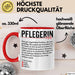 Pflege Krankenschwester Wertschätzung Tasse Geschenk Lustige Geschenkidee Spruch Pflegerin Rot Trendation