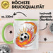 Fußballfan Tasse Geschenkidee für Fußballliebhaber Grün Trendation