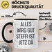 Steffi Tasse Geschenk Alles Ist Gut Steffi Ist Jetz Da Geschenkidee Becher mit Name Schwarz Trendation