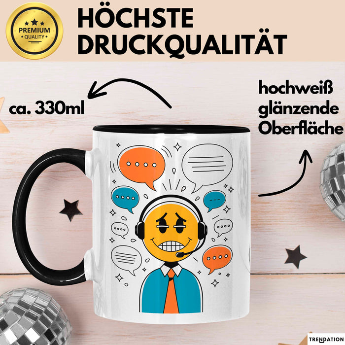 Call Center Mitarbeiter Tasse Geschenk Lustige Geschenkidee Spruch Für Kundenservice Helden Trendation