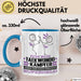 Taekwondo-Kämpfer Geschenk Tasse Ich Bin Taekwondo-Kämpfer Aber Sag Doch Einfach Superheld Lustige Geschenkdiee für Taekwondo-Kämpfer Kaffee-Becher Blau Trendation