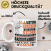Bassgitarrist Geschenk Tasse Lustiger Spruch Erheben Sie Sich Der Bassgitarrist Betritt den Raum Weiß Trendation