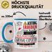 Survival-Expertin Tasse Geschenk Lustiger Spruch Bitte Erheben Sie Sich Seine Majestät Die Survival-Expertin Betritt Den Raum Blau Trendation