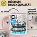 Restaurantfachmann Ausbildung Tasse Geschenk Ich Bin Restaurantfachmann In Der Ausbildung Ich Darf Das Geschenkidee Spruch Rosa Trendation