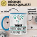 Geschenk für Historikerin Tasse Lustige Geschenkidee Geburtstag Ich Bin Historikerin Ich Darf Das Blau Trendation