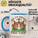 Esel-Liebhaberin Tasse Geschenk Mädchen Frauen Esel-Liebhaber Geschenkidee Becher Blau Trendation