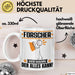 Forscher Tasse Geschenk für Forscher Der Mann Der Alles Kann Geschenkidee zum Geburtstag Weiß Trendation