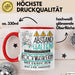 Rockmusikerin Tasse Geschenk Lustig Abstand Halten Hochleistungs-Rockmusikerin Mit Drang Zur Perfektion Bei Der Arbeit Rot Trendation