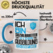 Sozialarbeiter Ausbildung Tasse Geschenk Ich Bin Sozialarbeiter In Der Ausbildung Ich Darf Das Geschenkidee Spruch Blau Trendation