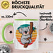 Retro Koala Tierliebhaber Tasse Geschenk Lustige Geschenkidee Spruch Grün Trendation