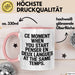 Französischlehrer Unterricht Tasse Geschenk Lustige Geschenkidee Spruch Penser En Deux Langues At The Same Temps Rosa Trendation