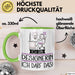 Geschenk für Designerin Tasse Lustige Geschenkidee Geburtstag Ich Bin Designerin Ich Darf Das Grün Trendation