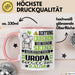 Uropa Geschenk Tasse Lustiger Spruch Erheben Sie Sich Der Uropa Betritt den Raum Rosa Trendation
