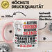 Haustiersanitäter Geschenk Tasse Lustiger Spruch Erheben Sie Sich Der Haustiersanitäter Betritt den Raum Rosa Trendation