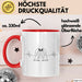 Pinguin Herzschlag Tasse Geschenk Lustige Geschenkidee Spruch Rot Trendation