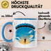 Fallschirmspringer Tasse Geschenkidee Freifall Süchtiger Geschenkidee Lustig Blau Trendation