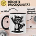 Waschbär Tierliebhaber Rockmusik Tasse Geschenk Lustige Geschenkidee Spruch Trendation
