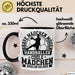 Mädchen Handball-Spielerin Tasse Geschenk Spruch Echte Mädchen Spielen Handball Geschenkidee Frauen Brave Mädchen Mögen Handballer Schwarz Trendation