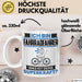 Fahrradfahrer Tasse Geschenk für Fahrradfahrer Geburtstag Lustiger Spruch Kaffee-Becher Was Ist Deine Superkraft Weiß Trendation