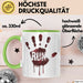 Horror Fan Tasse Run Geschenkidee für Gruselfilm Fans Grün Trendation