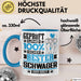 Schwager Geschenk Lustiger Spruch für Schwager Geschenkidee Bester Schwager Der Welt Blau Trendation