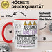 Tierverhaltenstherapeutin Tasse Geschenk Lustig Abstand Halten Hochleistungs-Tierverhaltenstherapeutin Mit Drang Zur Perfektion Bei Der Arbeit Rot Trendation