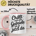 Gabriele Tasse Geschenk Chillt Mal Alle Gabriele Ist Ja Jetzt Da Geschenkidee Becher mit Name Rosa Trendation
