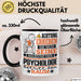 Psychologe Geschenk Tasse Lustiger Spruch Erheben Sie Sich Der Psychologe Betritt den Raum Schwarz Trendation