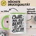 Beate Tasse Geschenk Chillt Mal Alle Beate Ist Ja Jetzt Da Geschenkidee Becher mit Name Grün Trendation