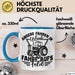 Bauer Landwirt Tasse Geschenk Andere Fahren In Den Urlaub Ich Fahre Aufs Feld Geschenkidee Bauern Kaffee-Becher Blau Trendation