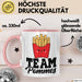 French Fries Tasse Pommes Frites Team Fritten Fans Rosa Trendation