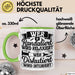 Wer Randaliert Wird Relaxiert Wer Disutiert Wird Intubiert Tasse Geschenk Krankenschwester Anästhesie Propofol Geschenkidee Kaffee-Becher Grün Trendation