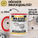 Wildtierfotograf Tasse Geschenk für Wildtierfotograf Geburtstag Lustiger Spruch Kaffee-Becher Was Ist Deine Superkraft Rot Trendation