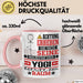 Yogi Geschenk Tasse Lustiger Spruch Erheben Sie Sich Der Yogi Betritt den Raum Rosa Trendation