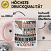 Boulderer Geschenk Tasse Lustiger Spruch Erheben Sie Sich Der Boulderer Betritt den Raum Rosa Trendation