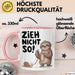 Faules Faultier Schnecke Tasse Geschenk Lustige Geschenkidee Zieh Nicht So Rosa Trendation