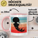 Quallen-Liebhaber Tasse Geschenkdiee Vintage Look Retro Becher Rosa Trendation