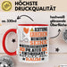 Pilates-Enthusiast Geschenk Tasse Lustiger Spruch Erheben Sie Sich Der Pilates-Enthusiast Betritt den Raum Rot Trendation