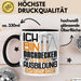 Dachdecker Ausbildung Tasse Geschenk Ich Bin Dachdecker In Der Ausbildung Ich Darf Das Geschenkidee Spruch Schwarz Trendation