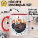 BBQ Fan Tasse Geschenkidee für Grill Enthusiasten Rot Trendation