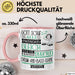 Drum-and-Bass-DJane Geschenk Becher Tasse Gott Schuf Alle Menschen Gleich Nur Die Besten Durfeten Drum-and-Bass-DJane Werden Geschenkidee Lustig Rosa Trendation