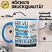 Wanderführerin Tasse Geschenk Spruch Wer Will Schon Prinzessin Sein Wenn Man Auch Wanderführerin Sein Kann Blau Trendation