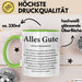 Büroarbeit Kollege Abschied Tasse Geschenk Lustige Geschenkidee Spruch Alles Gute Grün Trendation