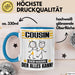 Cousin Tasse Geschenk für Cousin Der Mann Der Alles Kann Geschenkidee zum Geburtstag Blau Trendation